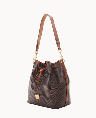 Embossed Lizard Drawstring