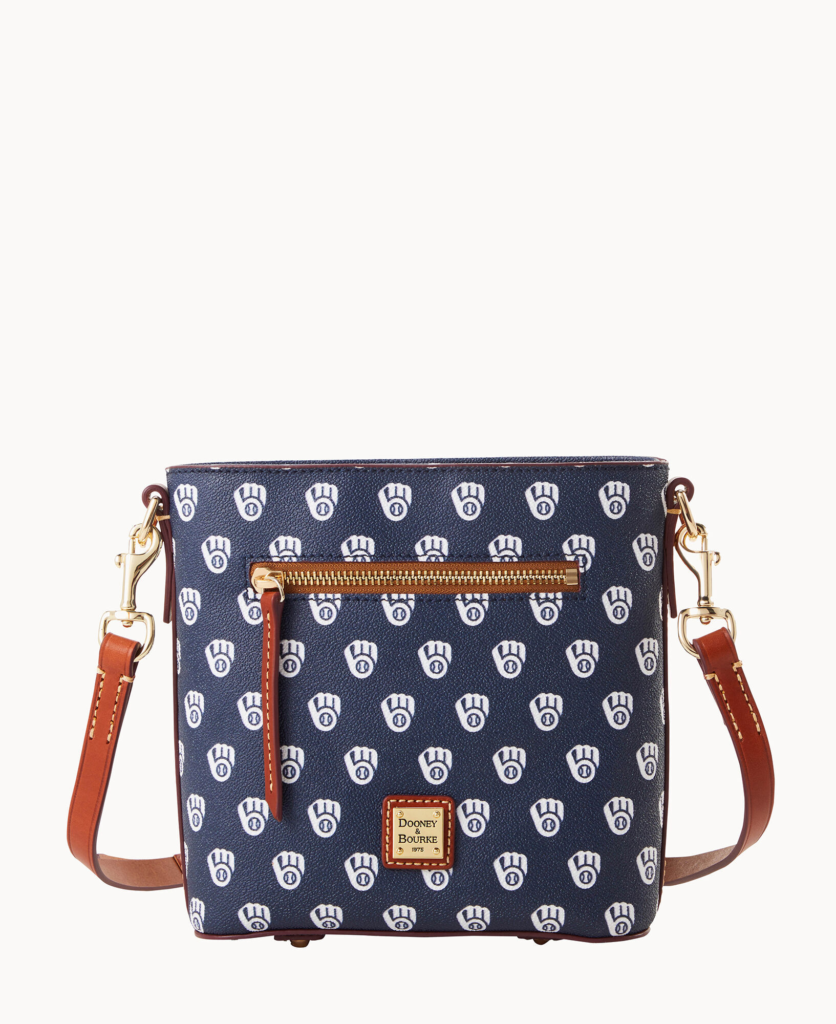 Dooney Bourke MLB Brewers Small Zip Crossbody