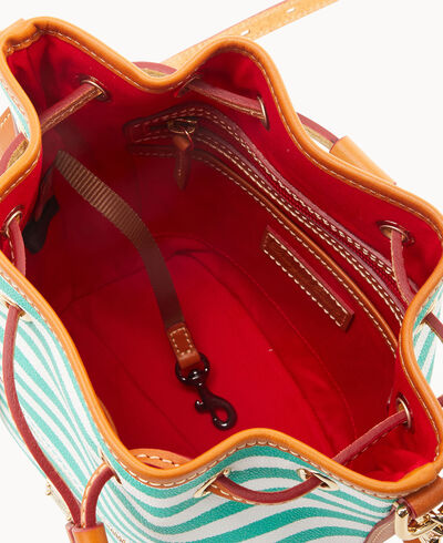 Sullivan Coated Cotton Small Drawstring Crossbody