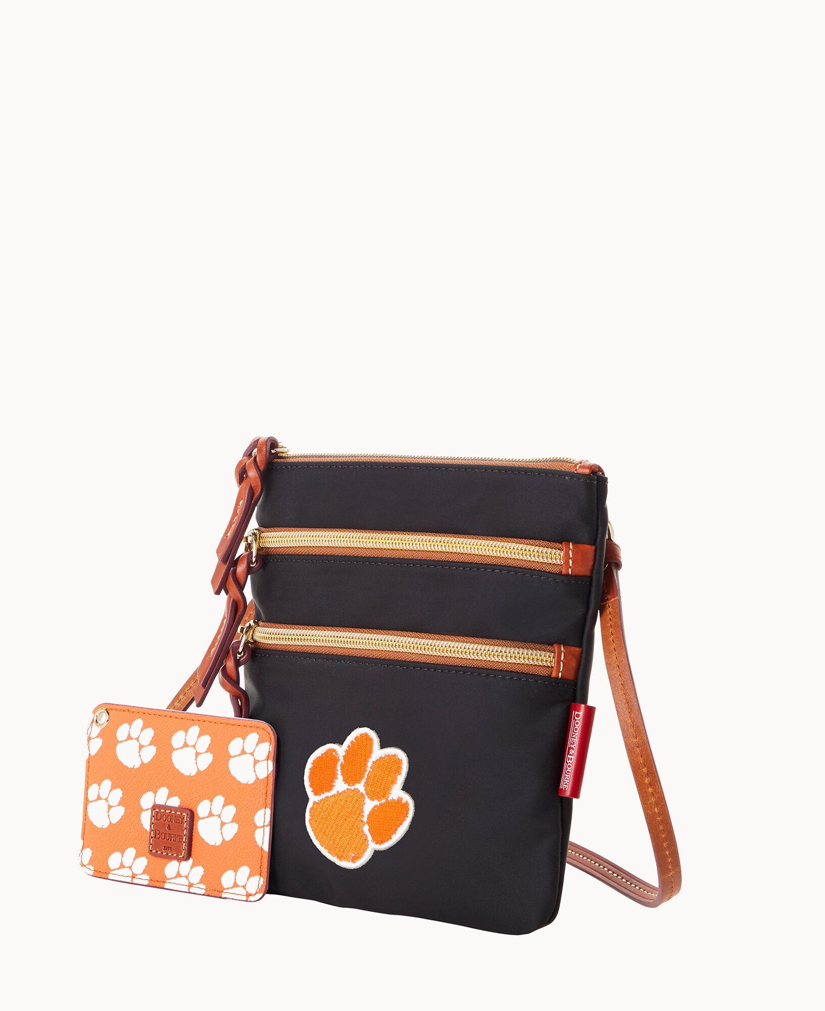Dooney Bourke Collegiate Clemson University N S Triple Zip w ID