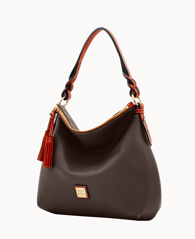 Pebble Grain Twist Strap Hobo