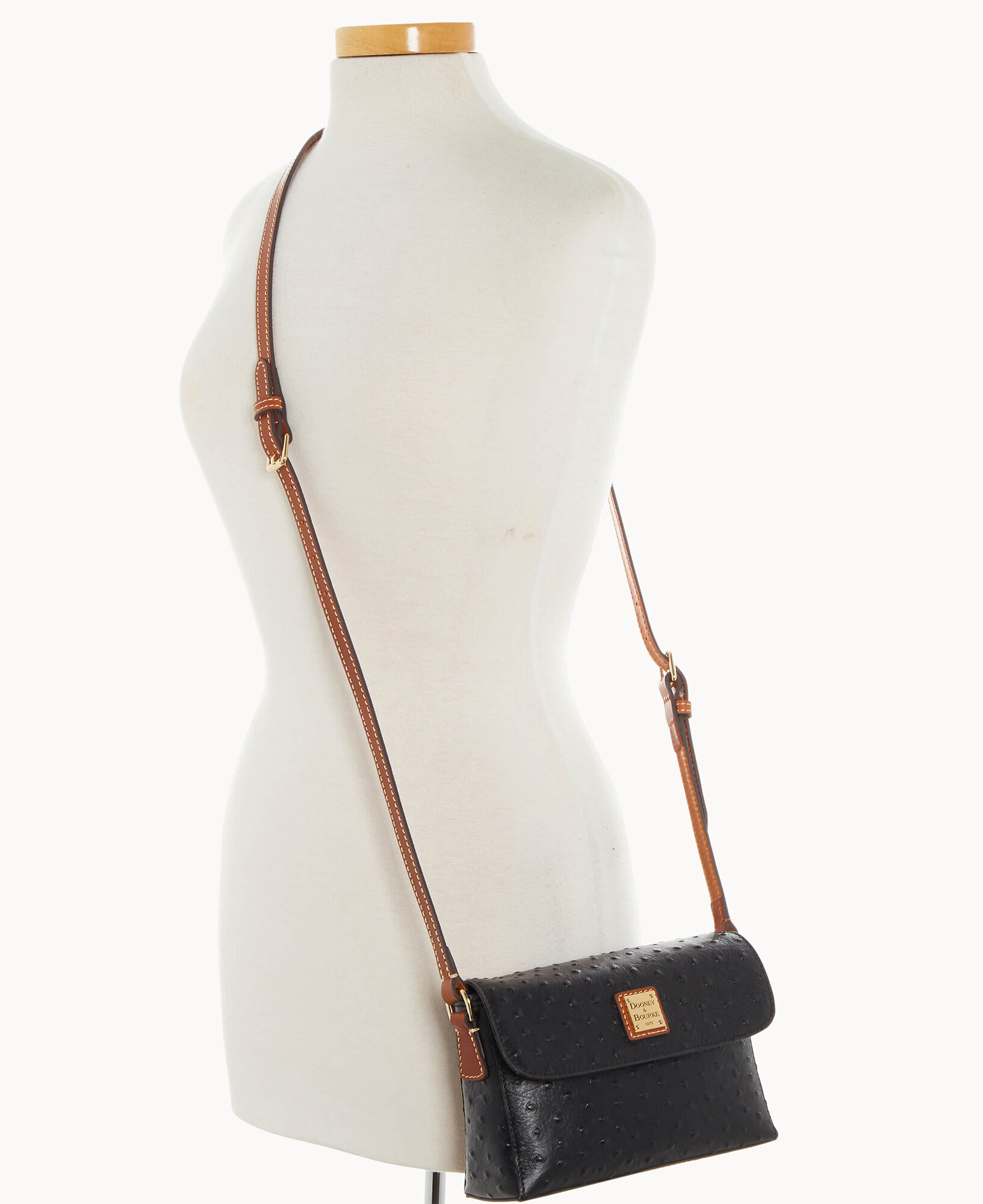 Dooney Bourke Ostrich Rena Crossbody