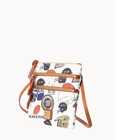 NFL Ravens N S Triple Zip Crossbody