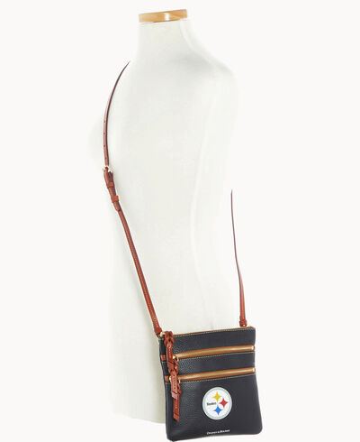 NFL Steelers Triple Zip Crossbody