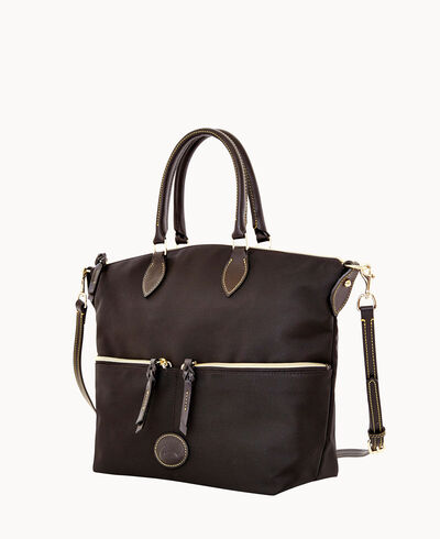 Nylon Large Pocket Satchel