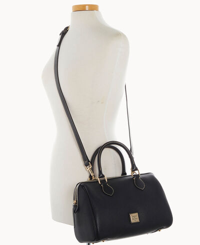 Pebble Grain Barrel Satchel