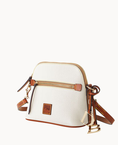 Pebble Grain Domed Crossbody