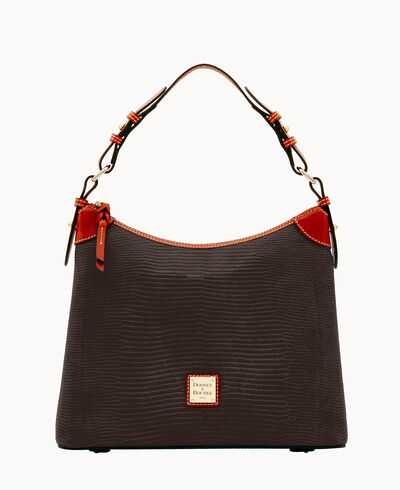 Embossed Lizard Hobo