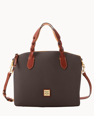Pebble Grain Celeste Satchel