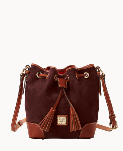 Suede Crossbody Drawstring