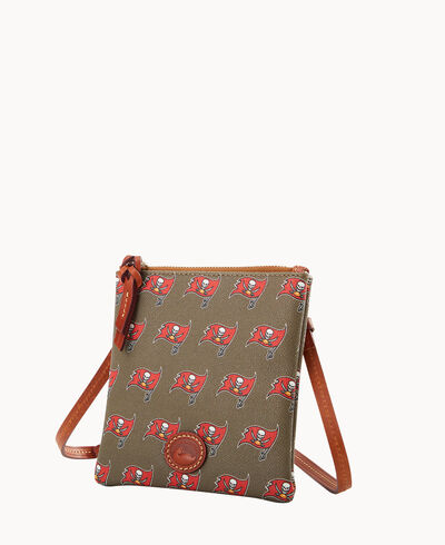 NFL Buccaneers Small North South Top Zip Crossbody