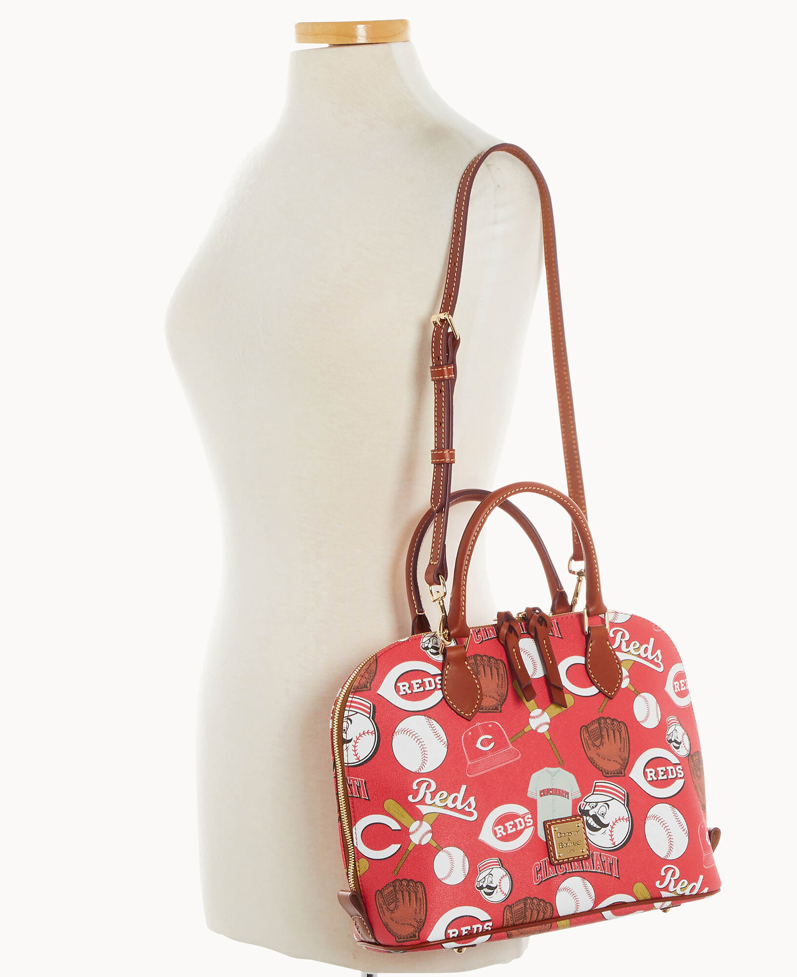 Dooney Bourke MLB Reds Zip Zip Satchel