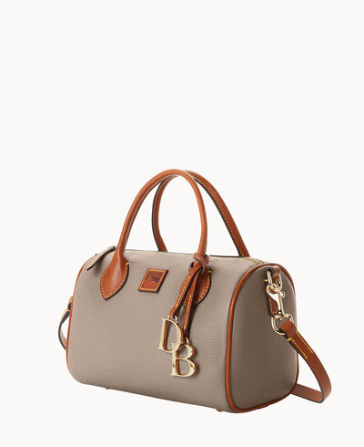 Pebble Grain Barrel Satchel