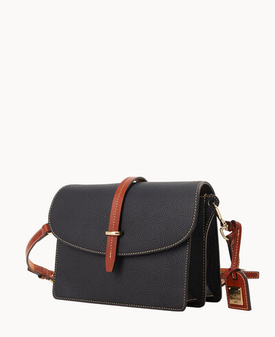 Pebble Grain Flap Crossbody