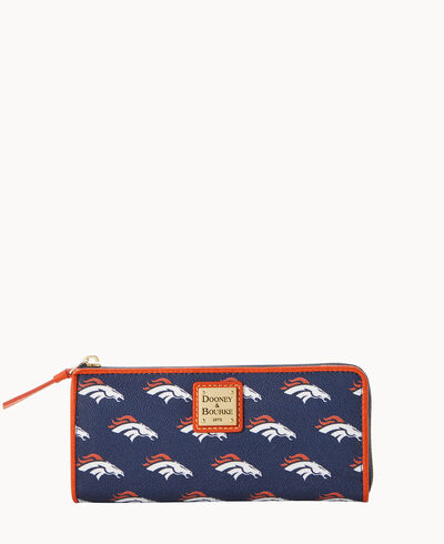 NFL Broncos Zip Clutch