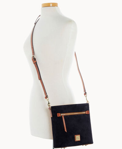 Suede Zip Crossbody