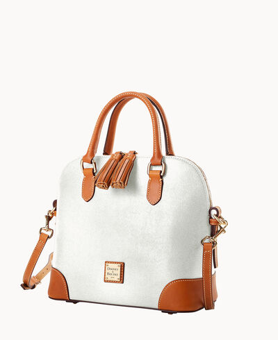 Saffiano Domed Satchel