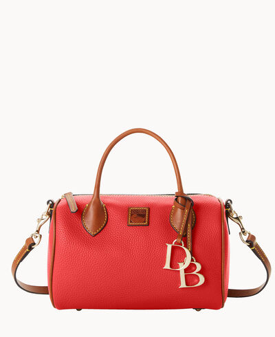 Pebble Grain Barrel Satchel