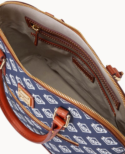 MLB Rays Domed Zip Satchel