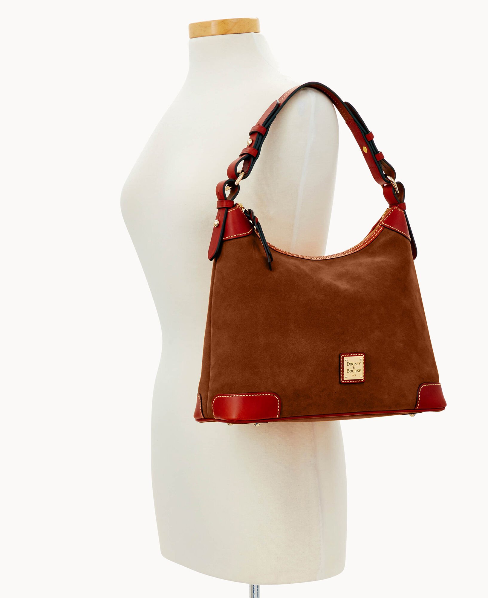 Dooney and bourke cooper suede sale hobo