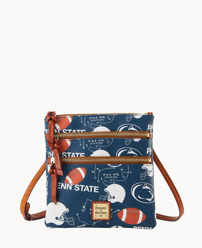 Collegiate Penn State University North South Triple Zip Crossbody