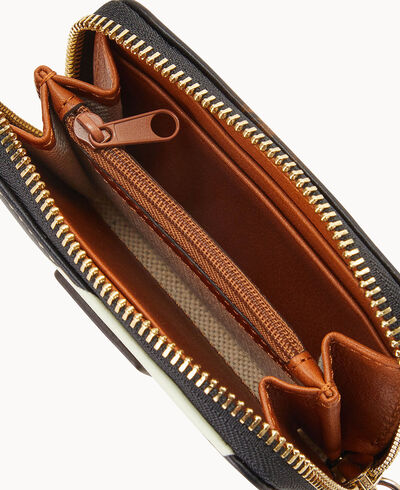 Pebble Grain Charleston & Zebra Credit Card Case
