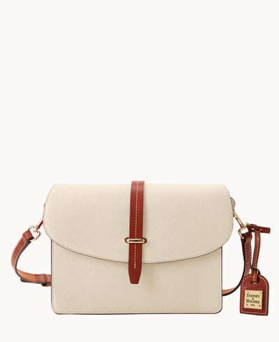 Pebble Grain Flap Crossbody
