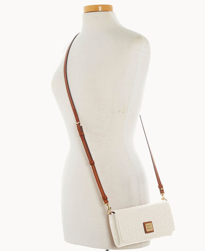 Ostrich Daphne Crossbody Wallet