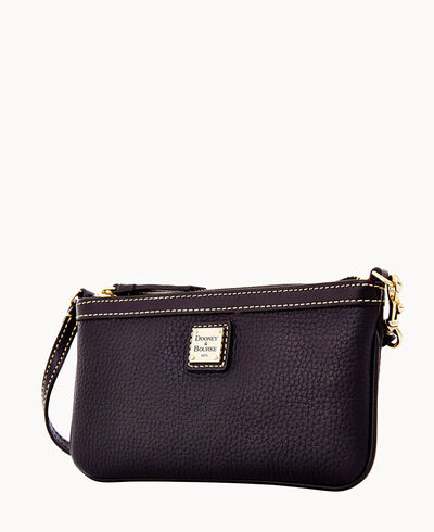 Pebble Grain Large Slim Wristlet
