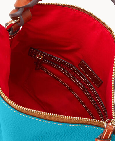 Pebble Grain Twist Strap Hobo