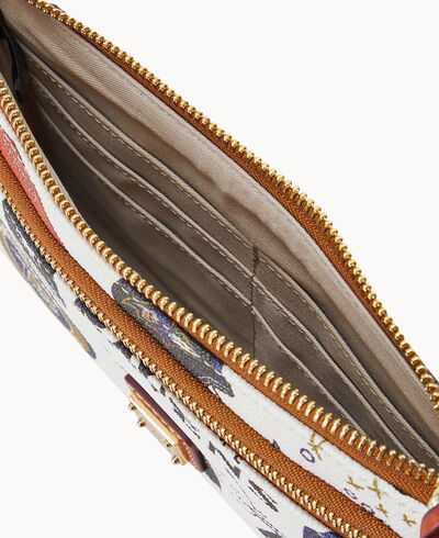 NFL Ravens Double Zip Wristlet