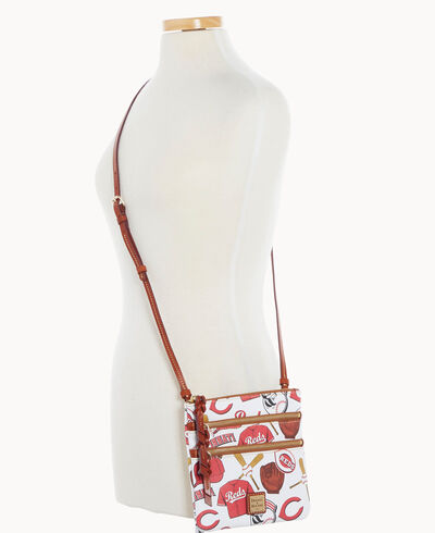 MLB Reds N S Triple Zip Crossbody