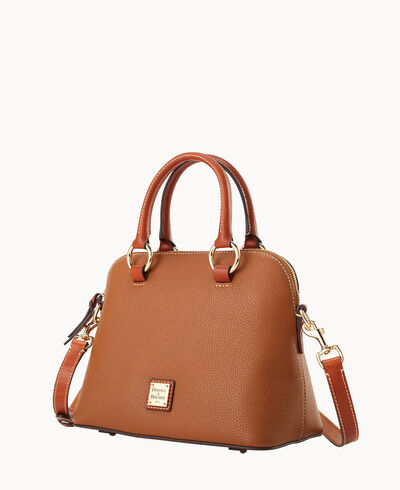 Pebble Grain Domed Satchel