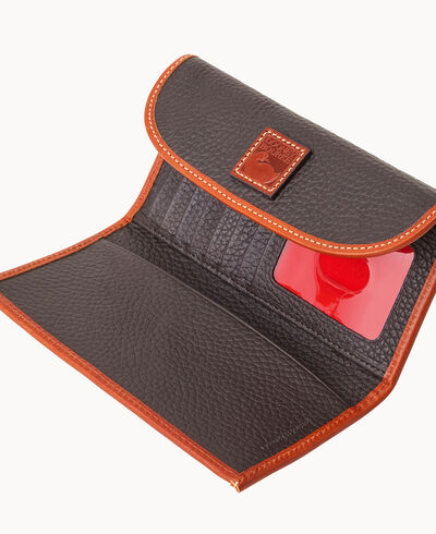 Pebble Grain Continental Clutch