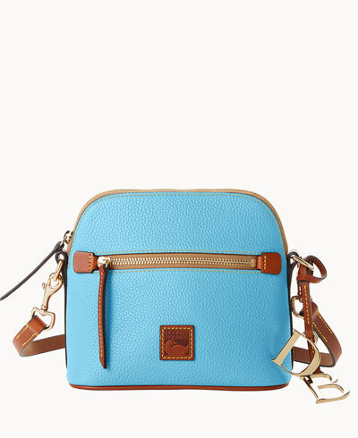 Pebble Grain Domed Crossbody