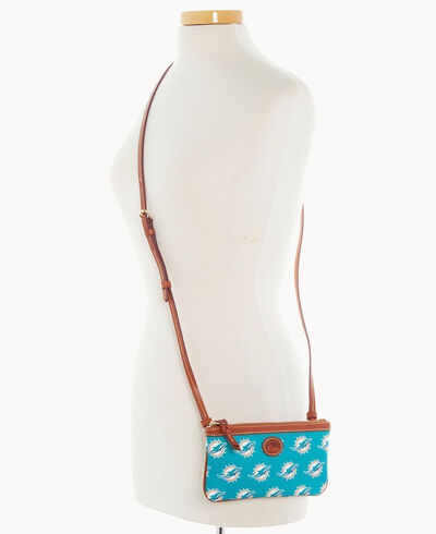 NFL Dolphins Large Slim Crossbody