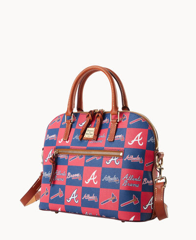 MLB Braves Domed Zip Satchel