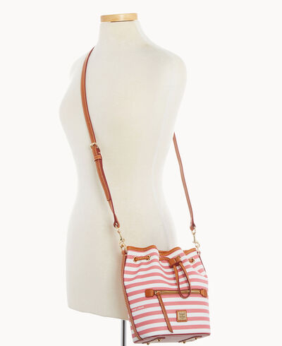 Sullivan Coated Cotton Small Drawstring Crossbody