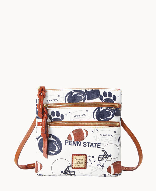 Collegiate Penn State University North South Triple Zip Crossbody