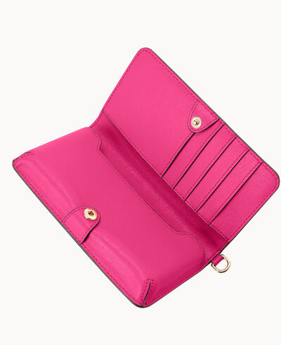 Saffiano Fey Phone Wristlet