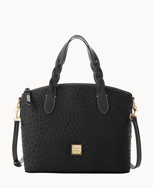 Ostrich Celeste Satchel
