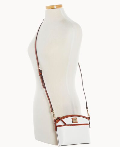 Pebble Grain Domed Crossbody