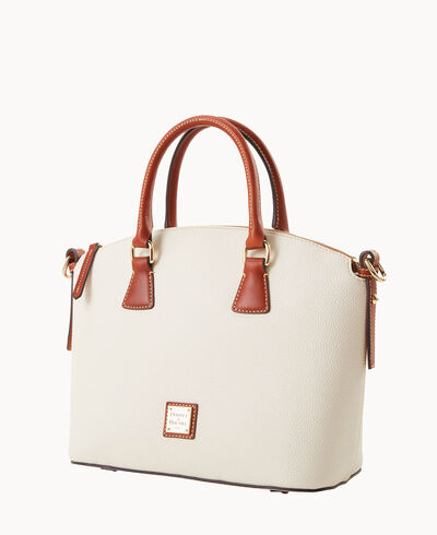 Pebble Grain Domed Satchel