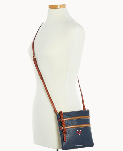 MLB Twins N S Triple Zip Crossbody