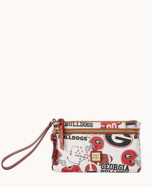 Collegiate University of Georgia Double Zip Wristlet