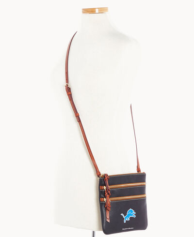 NFL Lions Triple Zip Crossbody