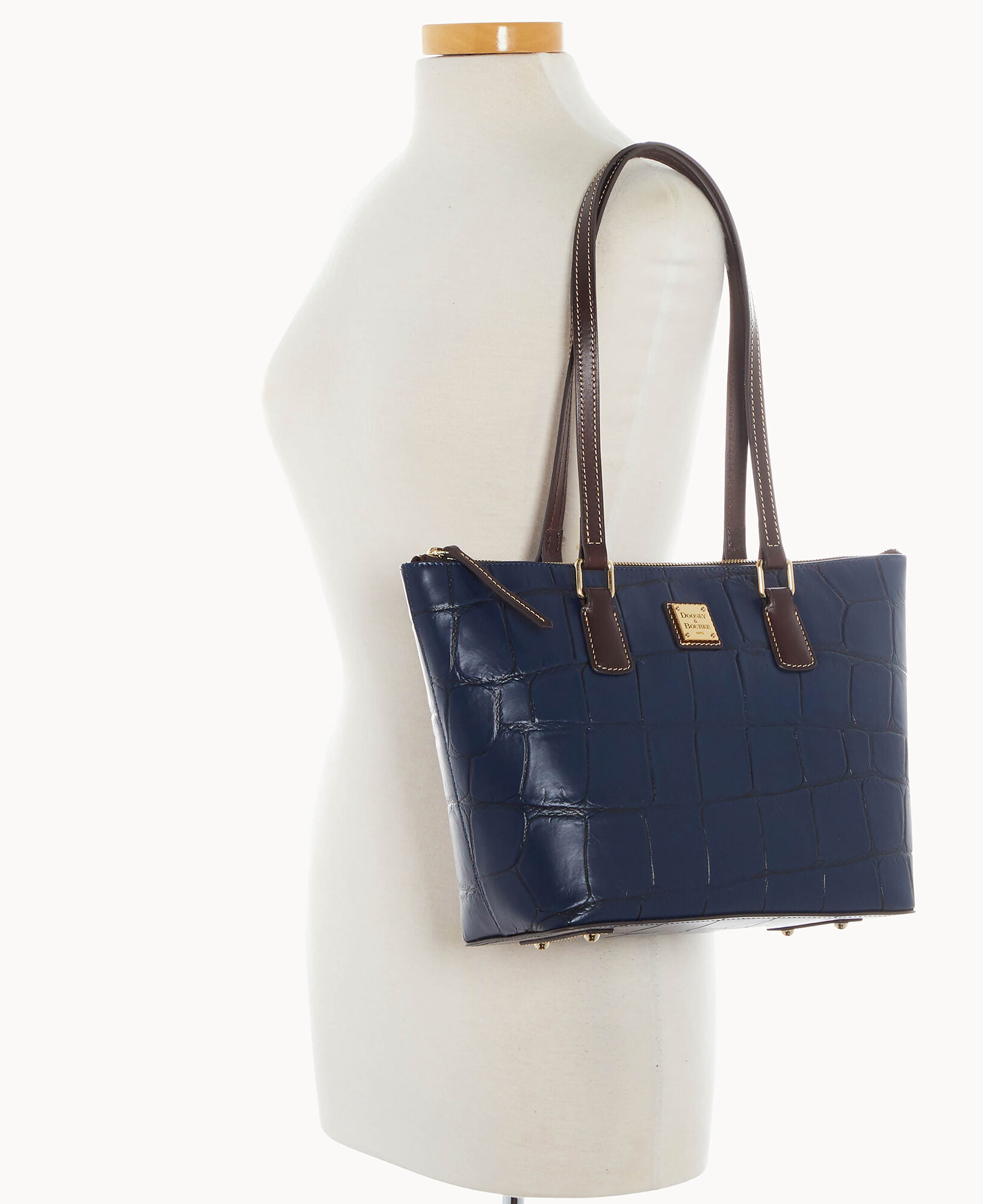 Dooney Bourke Handbag Denison Small Wren Zip Tote Grey