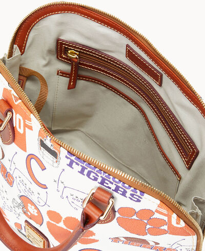 Collegiate Clemson Zip Zip Satchel