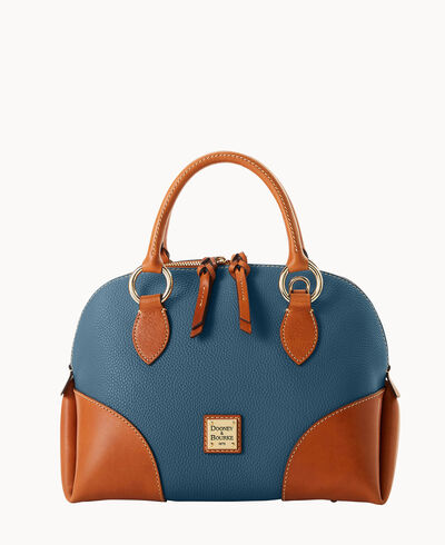 Pebble with Florentine Trim Domed Satchel