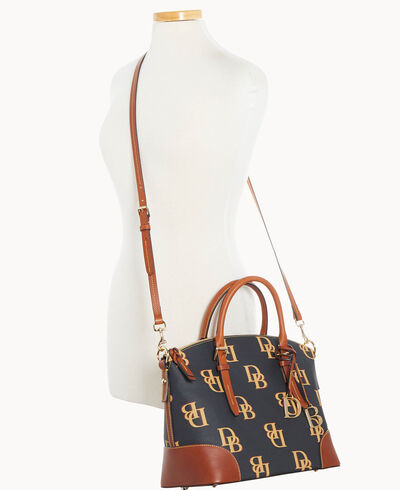 Monogram Domed Satchel